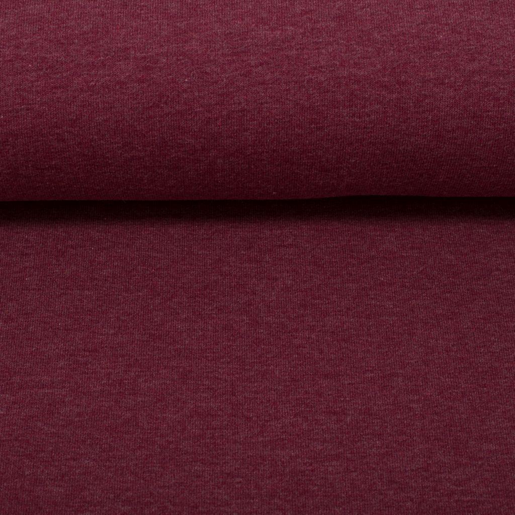 Stretch-Sweat melange bordeaux